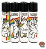 4 Clipper Reibradfeuerzeuge Einhorn Best Of Produktbild-Vorschau 1