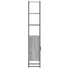 vidaXL Badschrank Grau Sonoma 33x33x185,5 cm Holzwerkstoff Produktbild-Vorschau 6