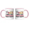 I Don't Eat Anything That Farts Tasse Rosa Vegan Vegetarier Produktbild-Vorschau 3
