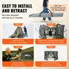 An instructional graphic showing the steps to set up a VEVOR tent. Náhled obrázku produktu