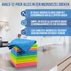 Avalo Microvezeldoekjes - 12 Stuks 30 x 30 cm - Wasbaar - Productafbeelding-voorbeeld 2