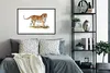 MuchoWow® MuchoWow® Gerahmtes Poster Tiger - Gras - Weiß Produktbild-Vorschau 2