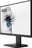 A black MSI computer monitor is shown from a side angle, displaying a close-up of a human eye on its screen. Podgląd zdjęcia produktu