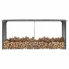 vidaXL Houtopslag, verzinkt staal, 330 x 92 x 153 cm, Productafbeelding-voorbeeld 2