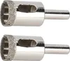 2Pcs 20mm Diamond Drill Bit Round Shank Hole Saw Opener Kit Anteprima dell’immagine prodotto 3