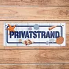 Privatstrand Metallschild mit maritimem Motiv Produktbild-Vorschau 6