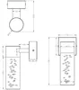 Badezimmerlampe Wandleuchte Chrom Acryl Up light 3,2W LED Produktbild-Vorschau 7