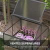 Outsunny Mini serre sur pieds, jardinière surélevée, double Voir les images du produit 7