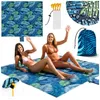 Palm Paradise Strandmatte 220x194 cm Wasserdicht & Sandfrei Produktbild-Vorschau 1