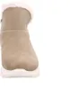 A close-up view of a beige boot with white fur trim. Produktbild-Vorschau