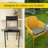 Amilian Stuhlkissen 4er set 40x40 mit Band - Sitzkissen Produktbild-Vorschau 4