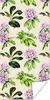 MuchoWow® Poster Hortensien - Pflanzen - Muster 60x120 cm - Produktbild-Vorschau 1