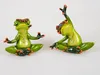 set di 2 rane Formano divertente rana yoga figurina rana Anteprima dell’immagine prodotto 4