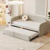 A beige daybed with a pull-out trundle bed in a child's bedroom. Anteprima dell’immagine prodotto