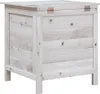 vidaXL Gartentruhe Weiß 50x49x56,5 cm Massivholz Tanne Produktbild-Vorschau 6