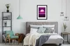 MuchoWow® Gerahmtes Poster Spiele - Neon - Retro - Lila - Produktbild-Vorschau 5