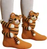 ASKSA Chaussettes tricotées en 3D avec animaux Chaussettes Voir les images du produit 3