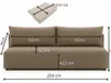 Sofello Sofa LUNO boucle mit Schlaffunktion Beige – Moderne Produktbild-Vorschau 6
