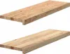 vidaXL Escalones para escalera, 2 unidades, sin tratar, Vista previa de la imagen del producto 1