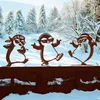 UNUS Gartenstecker Garten Deko in Rost Pinguine 3er Set Produktbild-Vorschau 3
