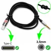 1m USB-C auf AUX 3,5 Klinke Stereo Audio nylonkabel für Produktbild-Vorschau 2