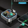 Bluetooth FM Transmitter Auto BT5.0 KFZ Adapter QC3.0 PD20W Produktbild-Vorschau 3