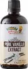 A bottle of pure vanilla extract with vanilla beans and flowers depicted on the label. Produktbild-Vorschau
