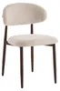Furnihaus - 4er Set Esszimmerstühle Celia Beige Walnuss Produktbild-Vorschau 2