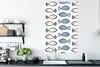 MuchoWow® Poster Fisch - Muster - Blau 80x120 cm - Produktbild-Vorschau 3