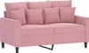 vidaXL 2-miestna pohovka Pink 120 cm Velvet Náhľad obrázku produktu 1