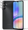 A dark gray smartphone is shown from the back and side, with several screen protectors laid out in front of it. Produktbild-Vorschau