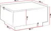 MIRJAN24 Couchtisch Moon 90x60, Wohnzimmer Kaffeetisch mit Produktbild-Vorschau 4