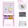 Kindertafel,3 in 1 Kunstausruestung,Staffelei für Kinder Produktbild-Vorschau 2