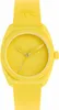 A studio shot of a yellow Adidas watch against a white background. Produktbild-Vorschau