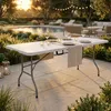 Aga Garten Klapptisch 180x74x74 cm Weiß Produktbild-Vorschau 2