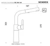 Schock Küchenarmatur SC-540 Chrom/Cristadur ausziehbarer Produktbild-Vorschau 5