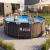 Piscina in acciaio Super Black Wood AVENLI 366 x 100 cm Anteprima dell’immagine prodotto 8