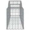 Gabionen mit Hochbogen 2 Stk. 200x50x60/80 cm Verzinktes Produktbild-Vorschau 5