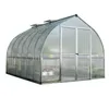 A silver and clear greenhouse on a white background. Podgląd zdjęcia produktu