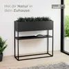 osoltus Pflanzkasten Raumteiler cube Black Schwarz Konsole Produktbild-Vorschau 2