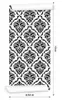 10m VLIES WALLPAPER rolka vzor ornamenty čierna biela Náhľad obrázku produktu 3
