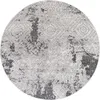 Tapiso Teppich SKY Rund Modern Hellgrau Beige Wohnzimmer 80 Produktbild-Vorschau 2