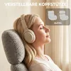 Sedia da scrivania HOMCOM con rivestimento effetto velluto Anteprima dell’immagine prodotto 7