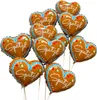 10 Stück Herz Folienballon "SPATZL" im Lebkuchenherz Design Produktbild-Vorschau 1