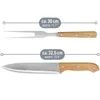 com-four® 2 teiliges Tranchierbesteck-Set - Grill-Besteck Produktbild-Vorschau 6