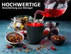 Le Papillon Black Outside Mugs Set of 6 Red Produktbild-Vorschau 3