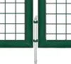 Cancello da giardino in acciaio 350 x 100 cm verde Anteprima dell’immagine prodotto 3