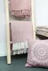 Sizo handgefertigtes Plaid Madras 130 x 170 cm - Pink Produktbild-Vorschau 2