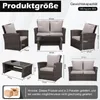 Rattan Gartenmöbel Set,Rattanmöbel Balkonmöbel wetterfestes Produktbild-Vorschau 2
