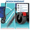 bollerwagen pliable 100kg frein poche latérale hayon Voir les images du produit 4